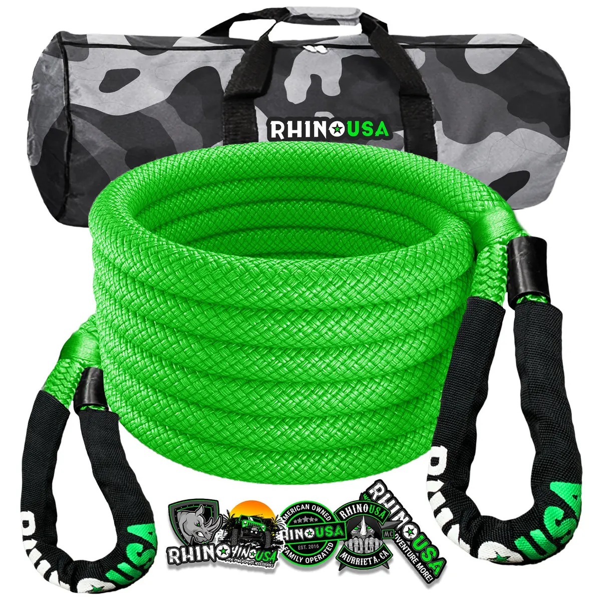 Rhino Usa Kinetic Energy Recovery Rope (7/8" X 20') Green 1