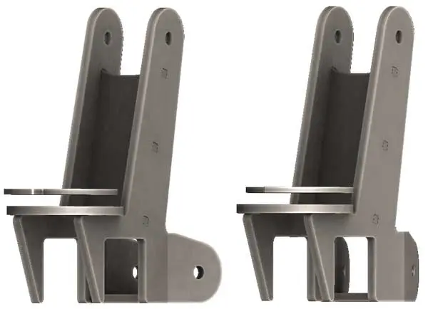 Rockwell Control Arm Brackets With Coil Buckets Pair 1