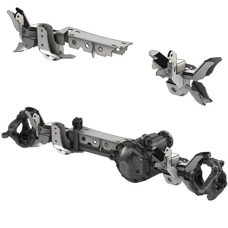 Jk2tj Front Axle Swap Kit: Dana 30 Lca Brackets With Cam Slot 1