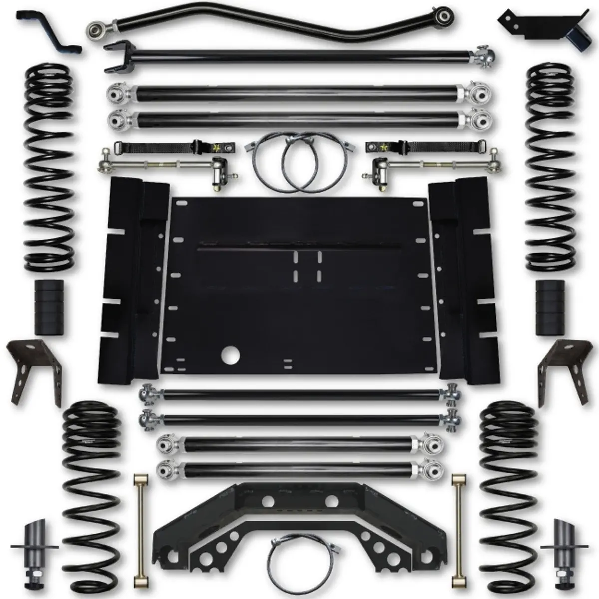 4.5 Inch X Factor Long Arm System W/ 5 Inch Stretch Front And Rear Tj45xfla-5S-01 1