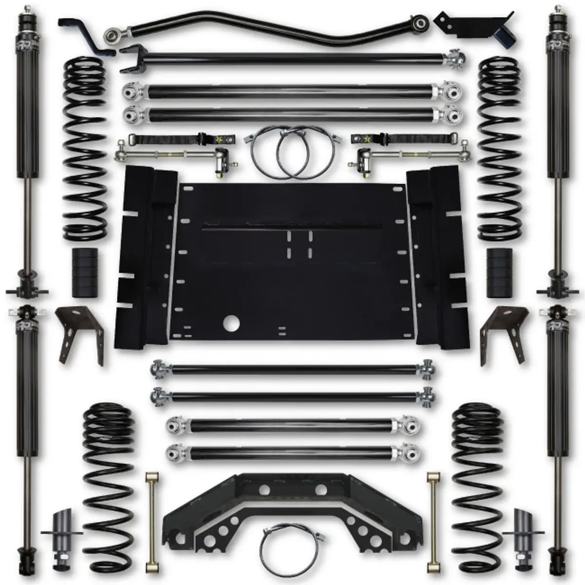4.5 Inch X Factor Long Arm System W/ 5 Inch Stretch - Stage 1 Front And Rear Tj45xfla-5S01s1 1