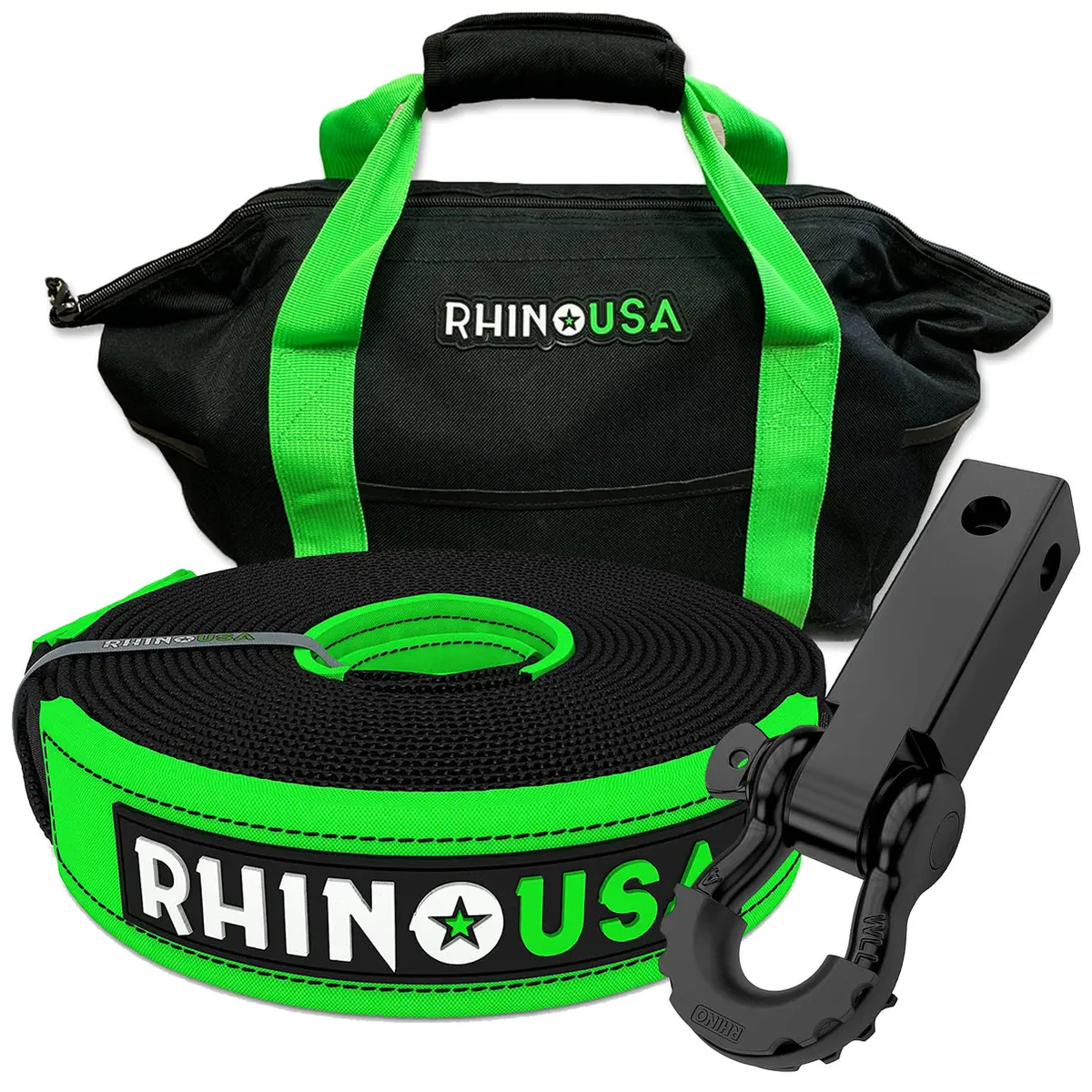 Rhino Usa 30' Tow Strap/Hitch Combo 1