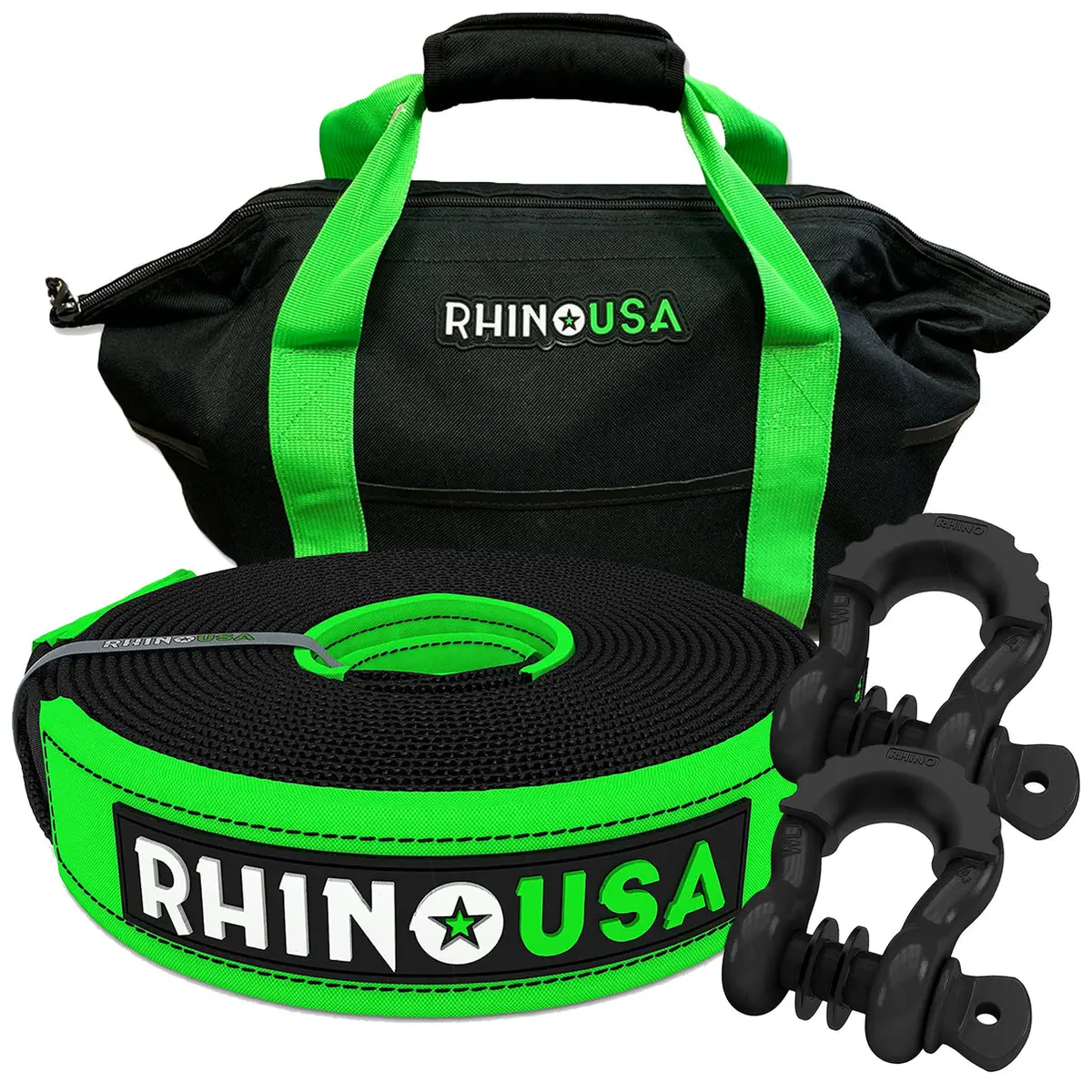 Rhino Usa 20' Tow Strap/Shackles Combo 1