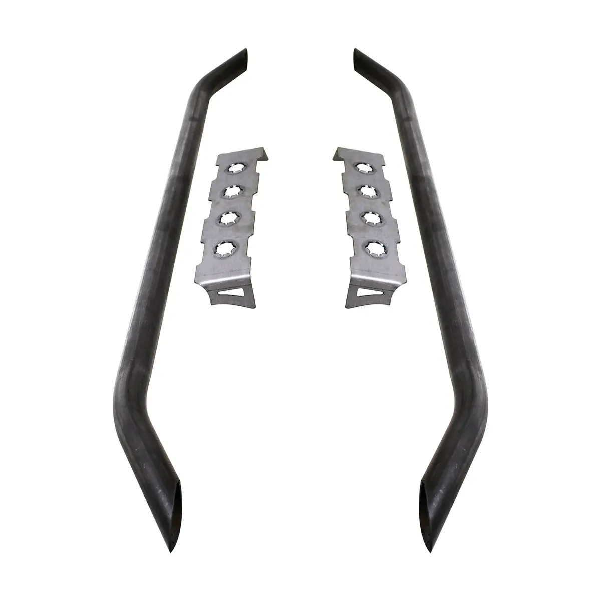 Rocker Guard Tube Kit With Grimple Steps Fits Flat Rockers 1