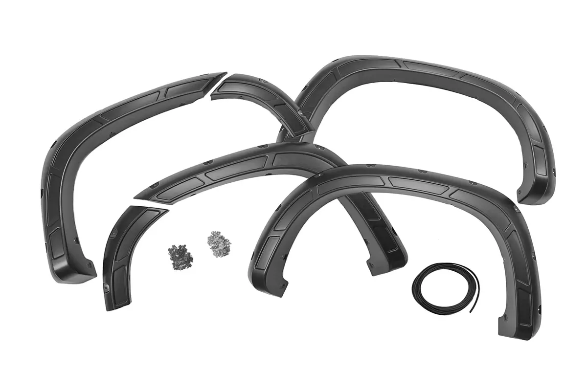 Fender Flares - Defender - Gan Silver Ice Metallic - Chevy Silverado 1500 (19-24) 1