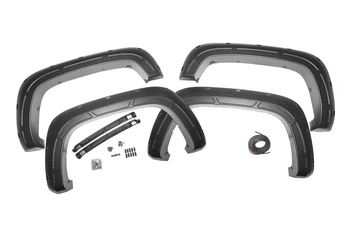 Fender Flares - Defender - Gba Black - Chevy Silverado 2500 Hd/3500 Hd (20-24) 1
