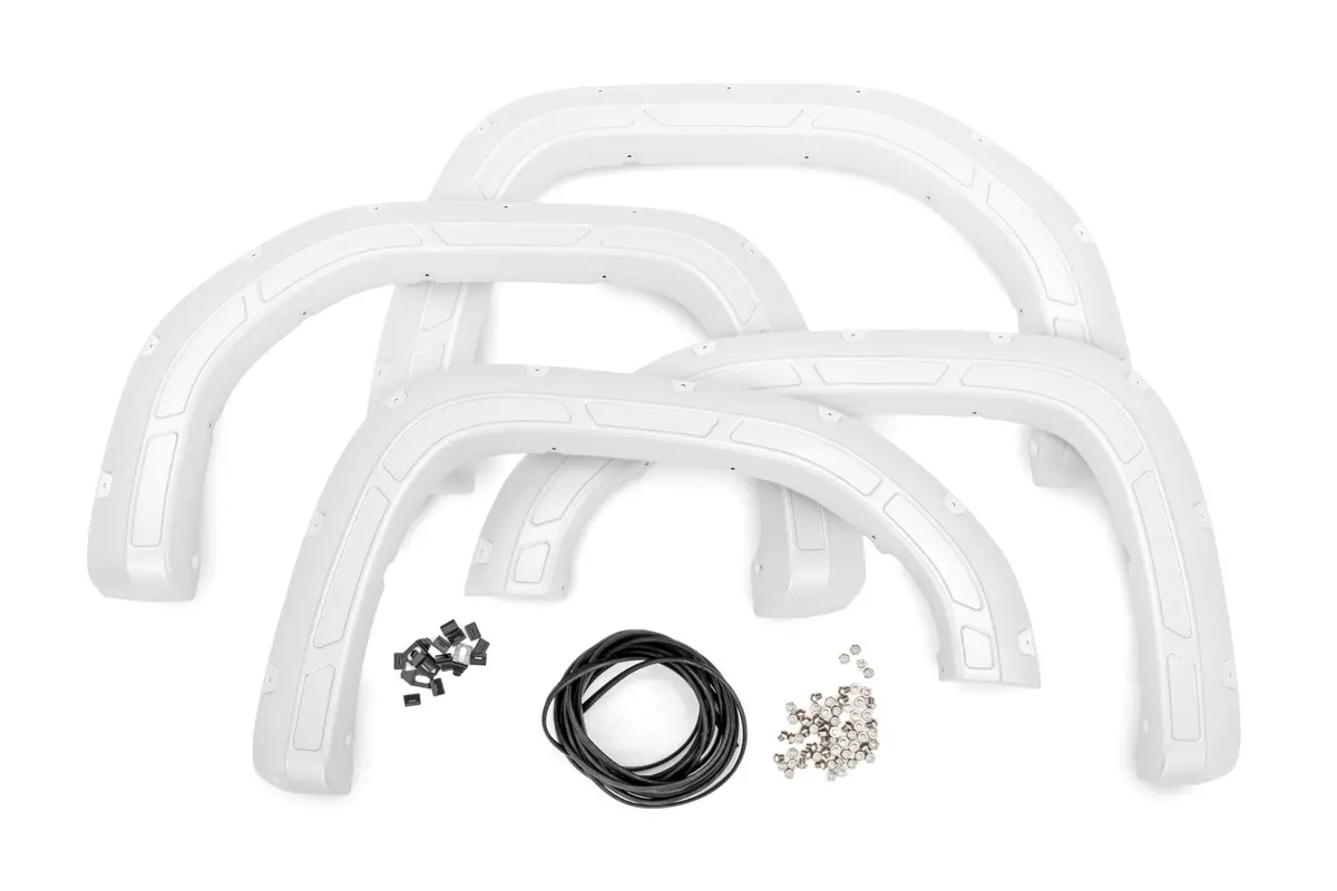 Fender Flares - Defender - Gaz Summit White - Gmc Sierra 1500 2Wd/4Wd (19-24) 1