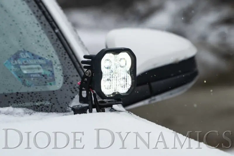 Diode Dynamics 10-21 Toyota 4Runner Ss3 Led Ditch Light Kit - Yellow Pro Combo 1
