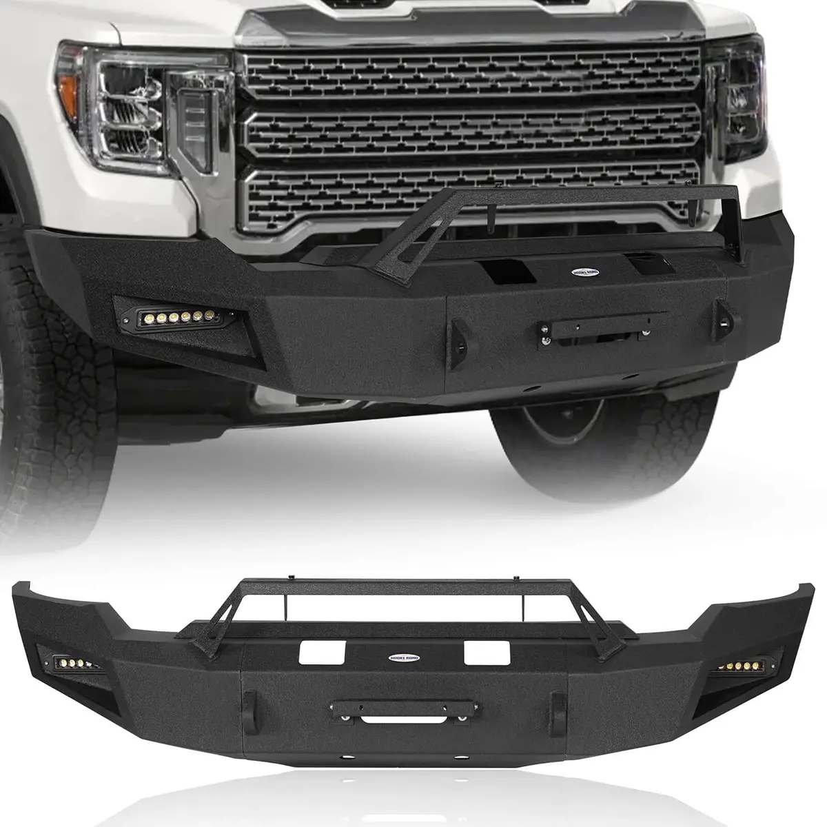 Aftermarket 2020-2023 Gmc Sierra 2500/3500Hd Front Bumper W/Winch Plate- Hooke Road 1
