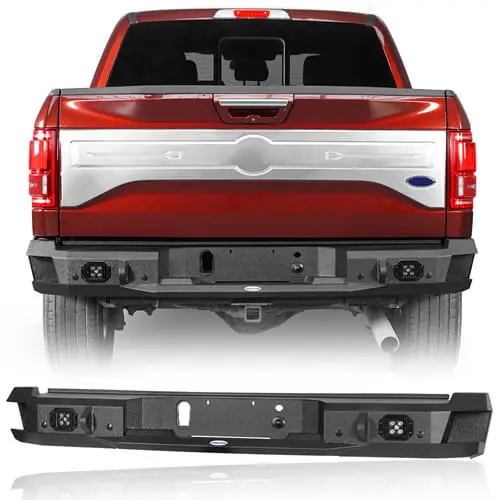 Aftermarket Rear Bumper For 2015-2017 Ford F-150 (Excluding Raptor) - Hooke Road 1
