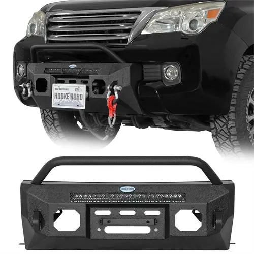 Aftermarket Steel Front Bumper For 2010-2013 Lexus Gx460 - Hooke Road 1
