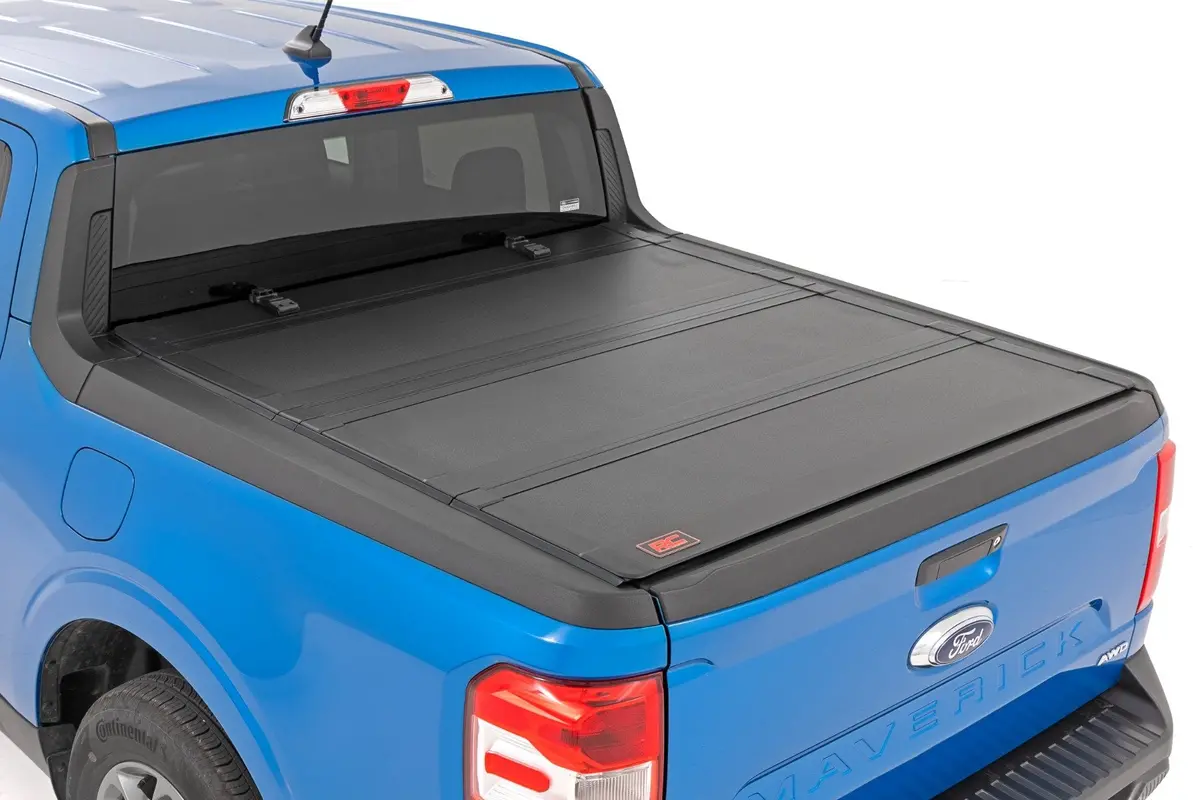 Hard Tri-Fold Flip Up Bed Cover - 4'6 Inch Bed - Ford Maverick 2Wd/4Wd (22-24) 1