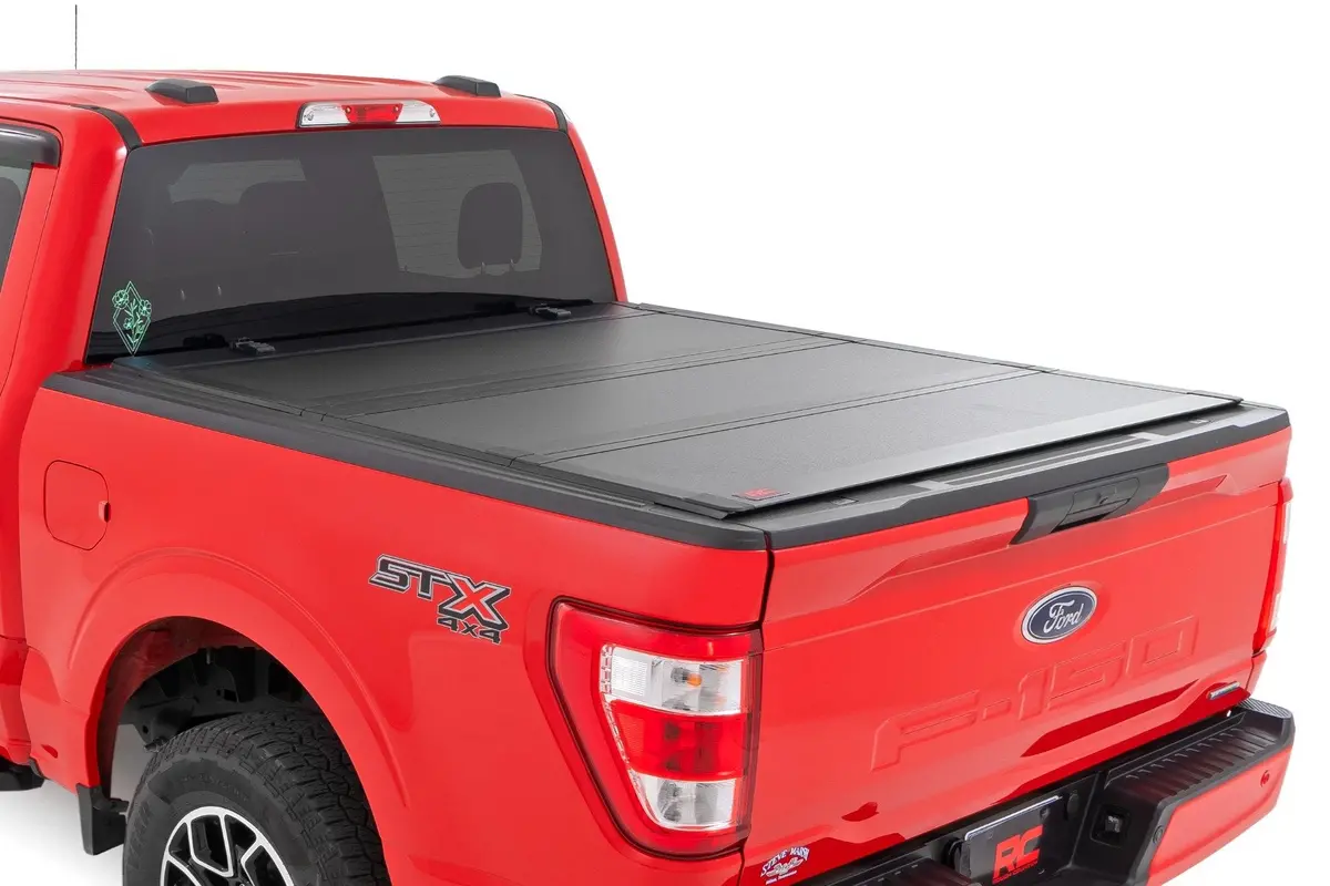 Hard Tri-Fold Flip Up Bed Cover - 6'10 Inch Bed - Ford F-250/F-350 Super Duty (99-16) 1