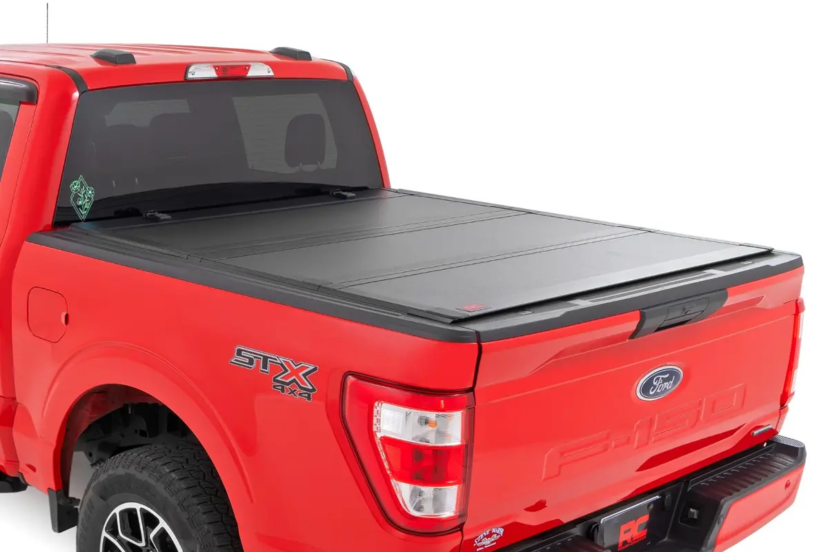 Hard Tri-Fold Flip Up Bed Cover - 5'7 Inch Bed - Ford F-150 2Wd/4Wd (2015-2020) 1