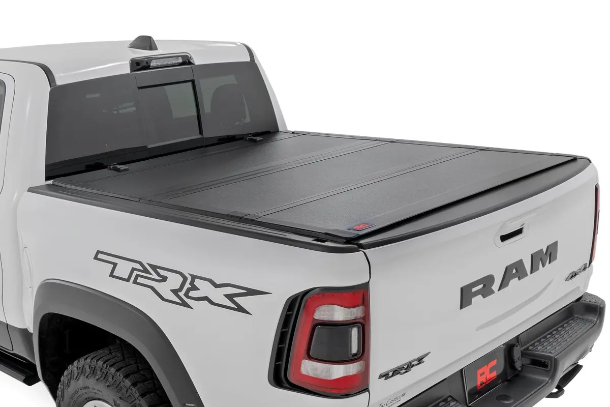 Hard Tri-Fold Flip Up Bed Cover - 5'7 Inch - Toyota Tundra 2Wd/4Wd (2022-2025) 1