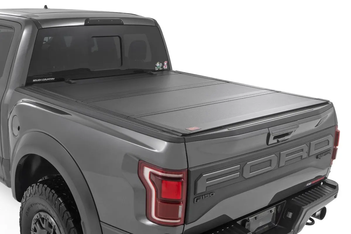 Hard Tri-Fold Flip Up Bed Cover - 5'7 Inch Bed - Ford F-150 (21-24)/F-150 Lightning (22-24) 1