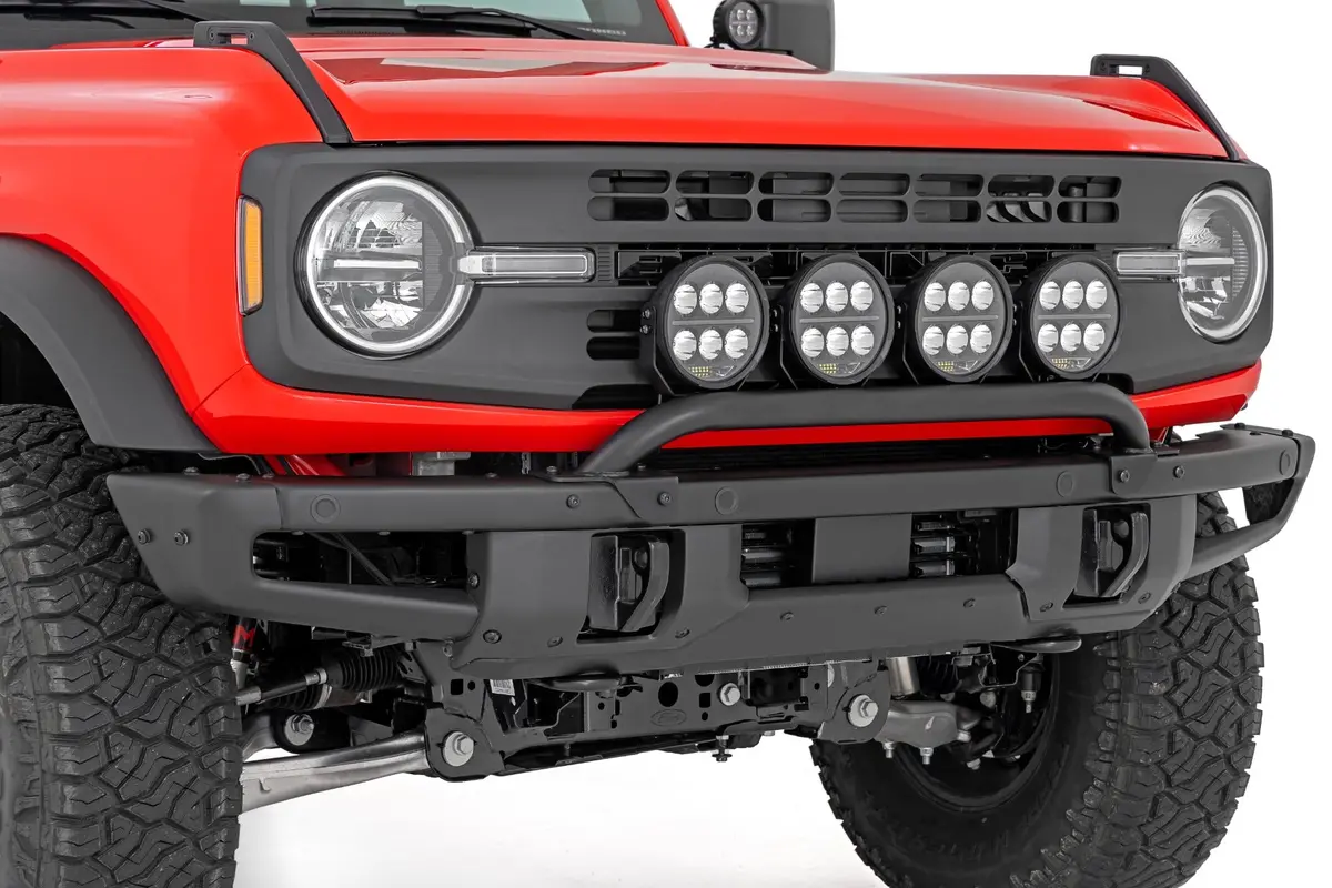 Light Bar Mount - 6.5 Inch Round Led (Quad) - Oe Modular Steel - Ford Bronco (21-24) 1