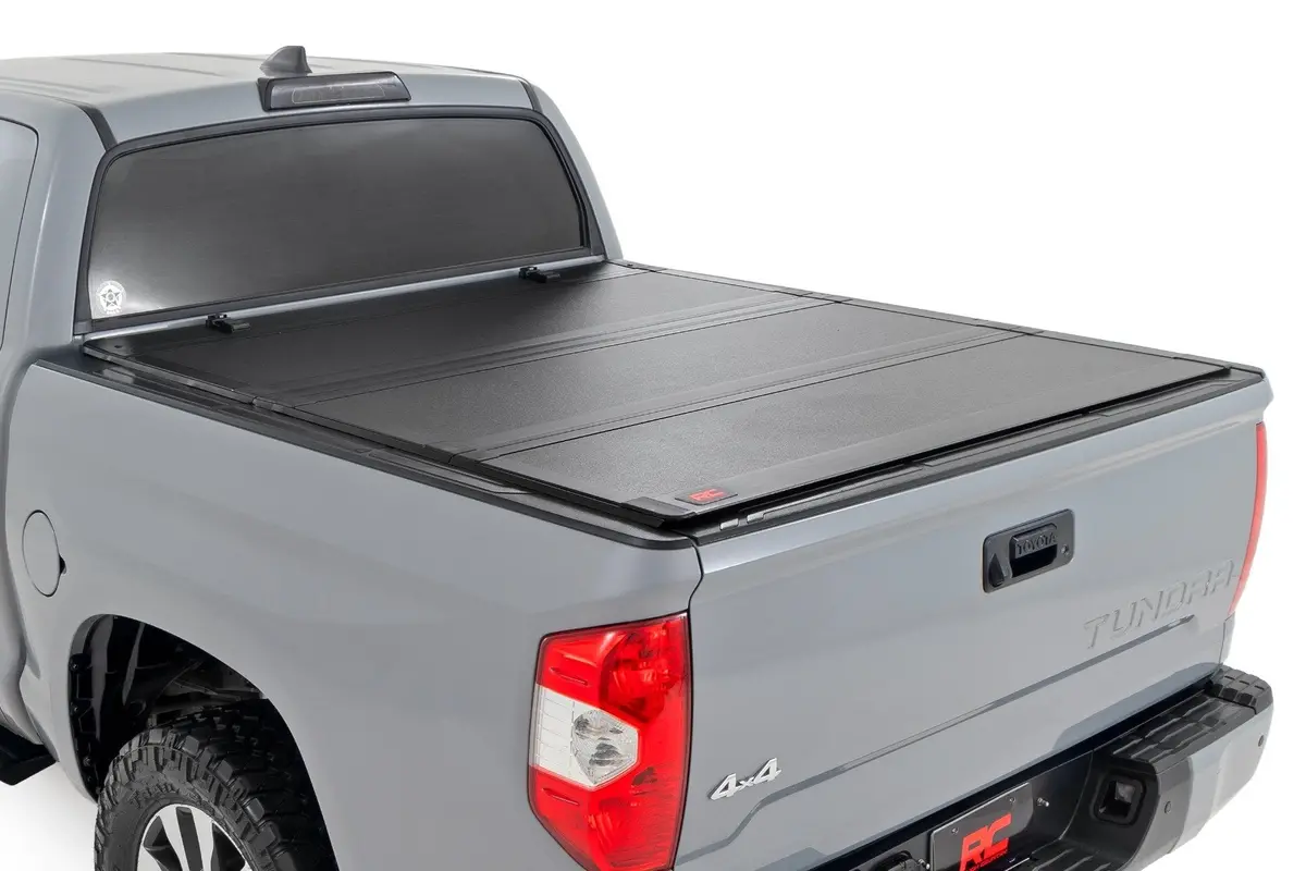 Hard Tri-Fold Flip Up Bed Cover - 5'7 Inch Bed - Toyota Tundra 2Wd/4Wd (07-21) 1