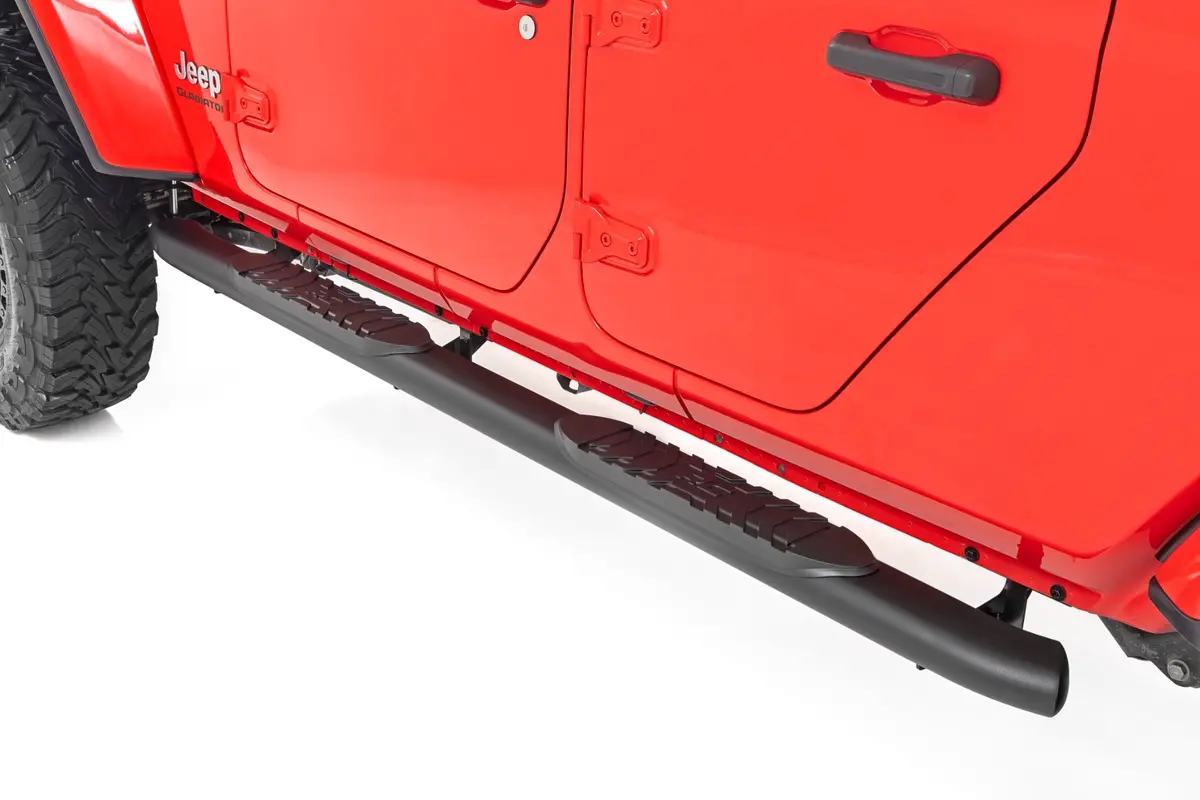 Oval Nerf Steps - Black - Jeep Gladiator Jt 4Wd (2020-2024) 1