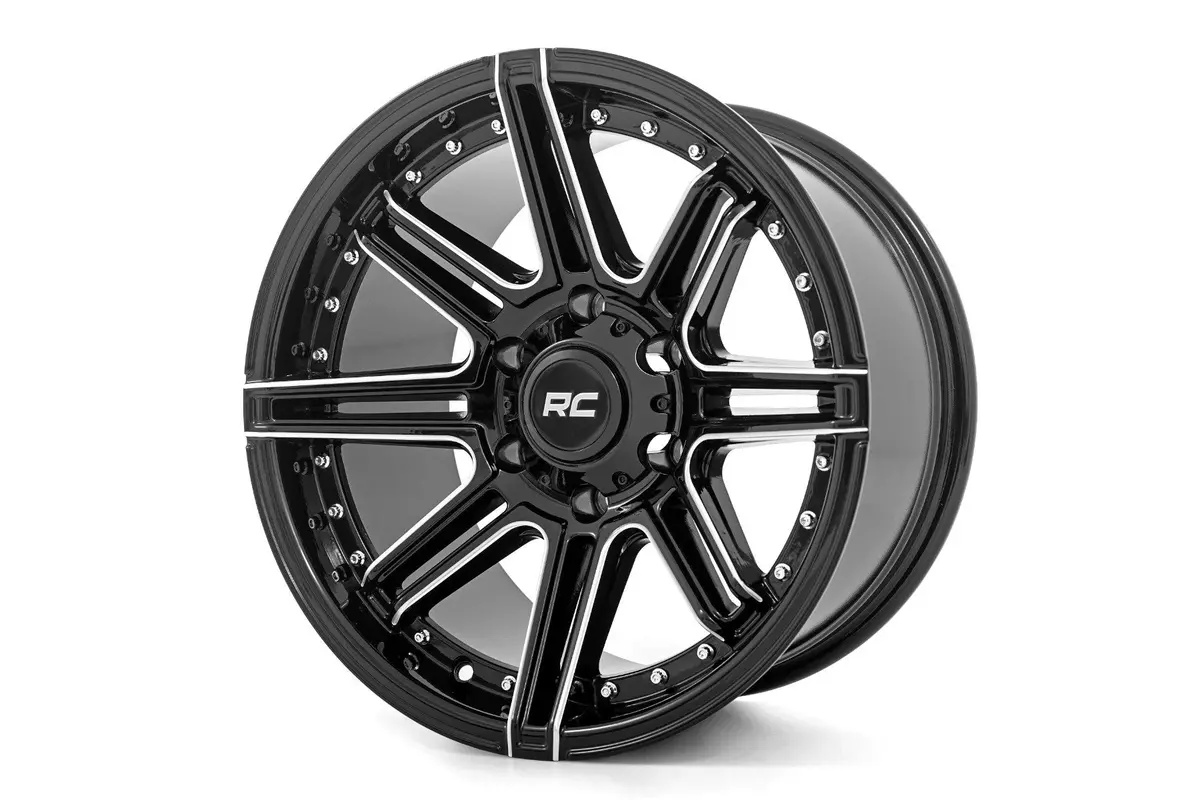 Rough Country 88 Series Wheel - One-Piece - Gloss Black - 17X9 - 5X5 - -12Mm 1