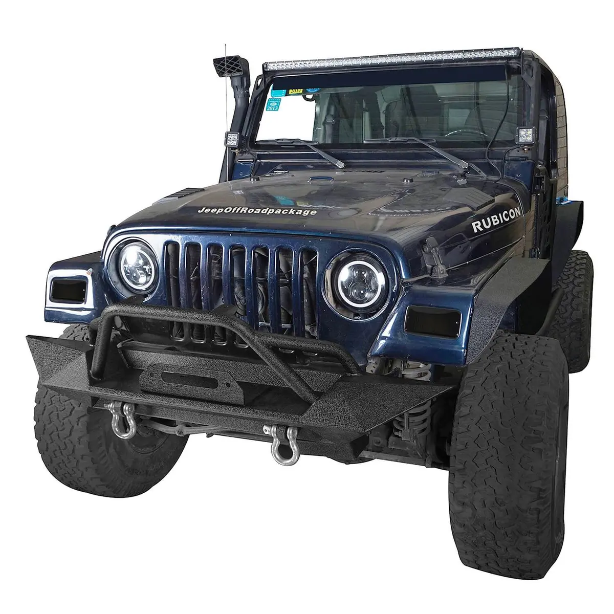 Hooke Road Amber/White Turn Signals 12V Upgraded Version(97-06 Jeep Wrangler Tj) 2