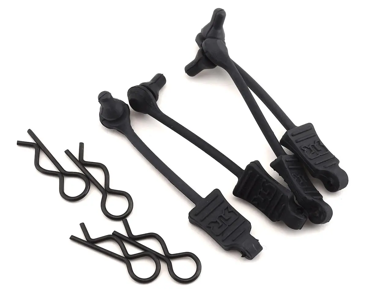 1/10 Body Clip Retainer (Black) (4) 1