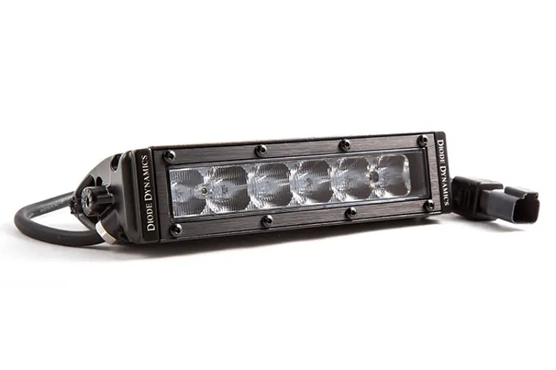 Diode Dynamics 6 In Led Light Bar Single Row Straight Ss6 - White Flood Light Bar (Single) 1