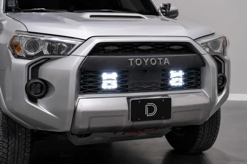 Diode Dynamics 14-23 Toyota 4Runner Ss5 Stealth Grille Led 4-Pod Kit - Pro White Combo 1