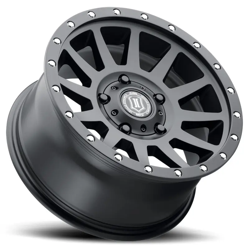 Icon Compression 17X8.5 5X150 25Mm Offset 5.75In Bs 110.1Mm Bore Satin Black Wheel 1