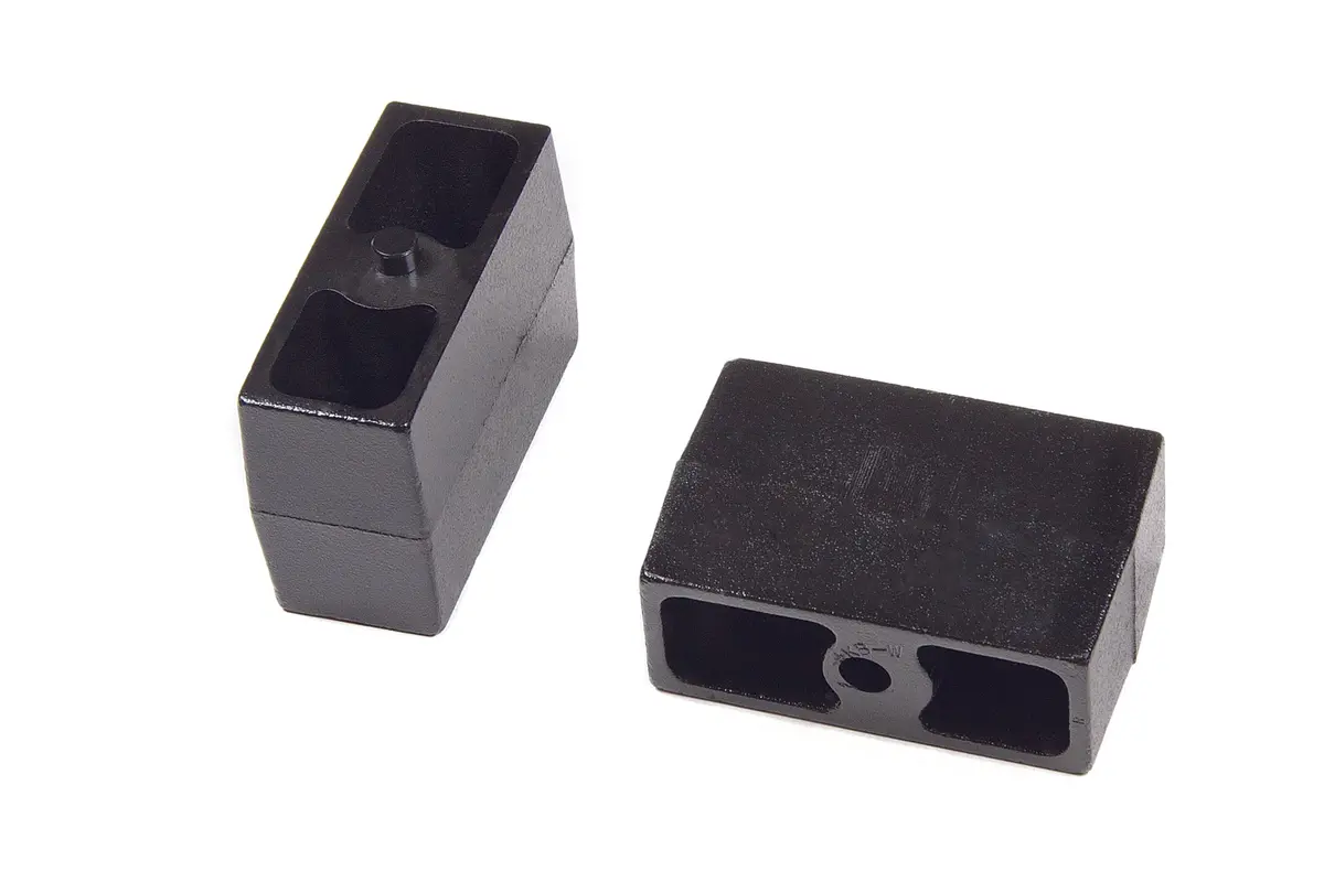 Rear Lift Blocks - 5/8 In Pin - Cast Iron | 4 Inch Lift | Universal Fitment 1