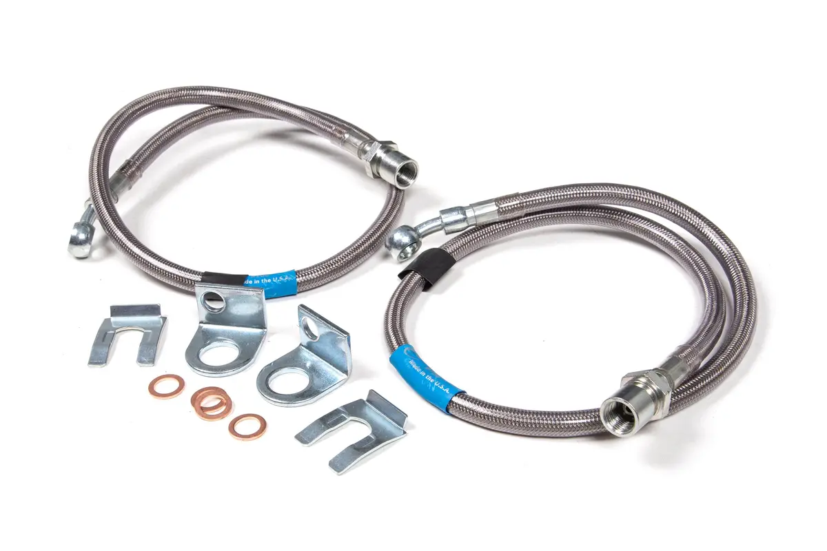 Front Brake Line Set | Stainless Steel | Fits 6 Inch Lift | Chevy/Gmc Truck And Suv (07-18) 1