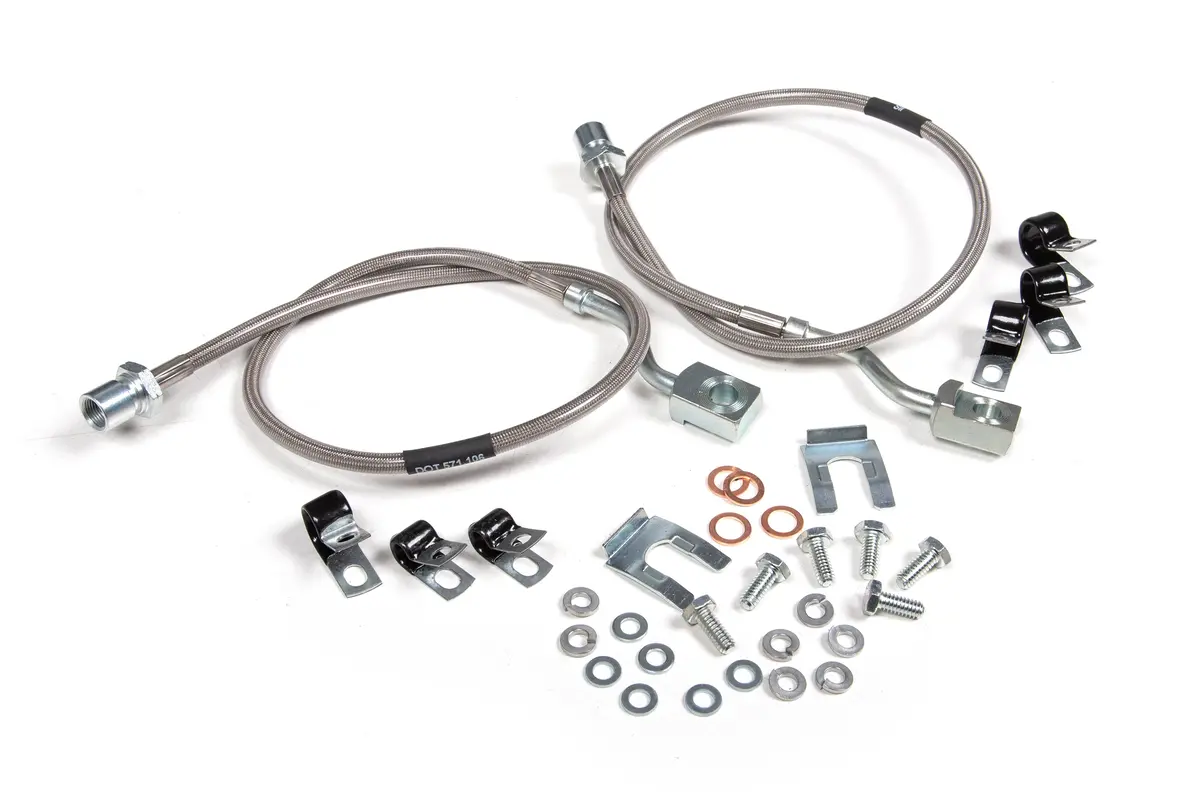 Front Brake Line Set | Stainless Steel | Fits 6 Inch Lift | Chevy Silverado And Gmc Sierra 2500Hd / 3500Hd (11-25) 1