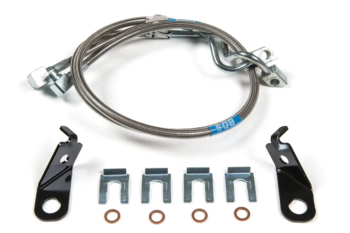 Front Brake Line Set | Stainless Steel | Fits 4-8 Inch Lift | Ford F250/F350 Super Duty (11-15) 4Wd 1