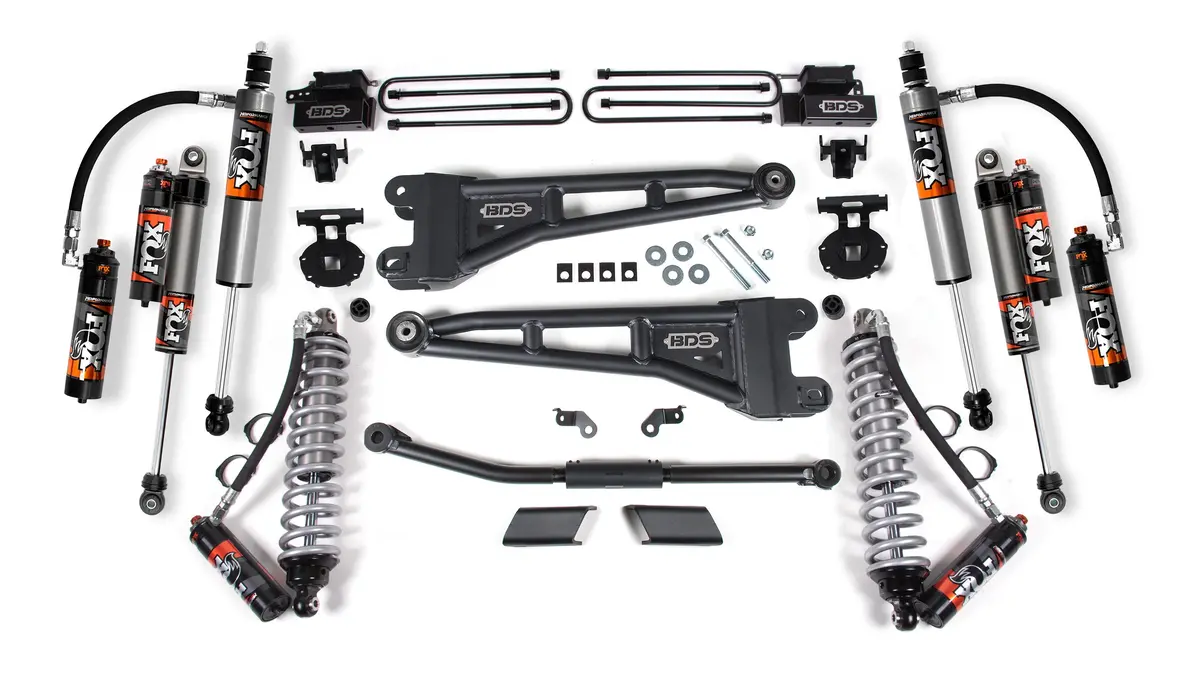 2.5 Inch Lift Kit W/ Radius Arm | Fox 2.5 Performance Elite Coil-Over Conversion | Ford F450 Super Duty (23-25) 4Wd 1