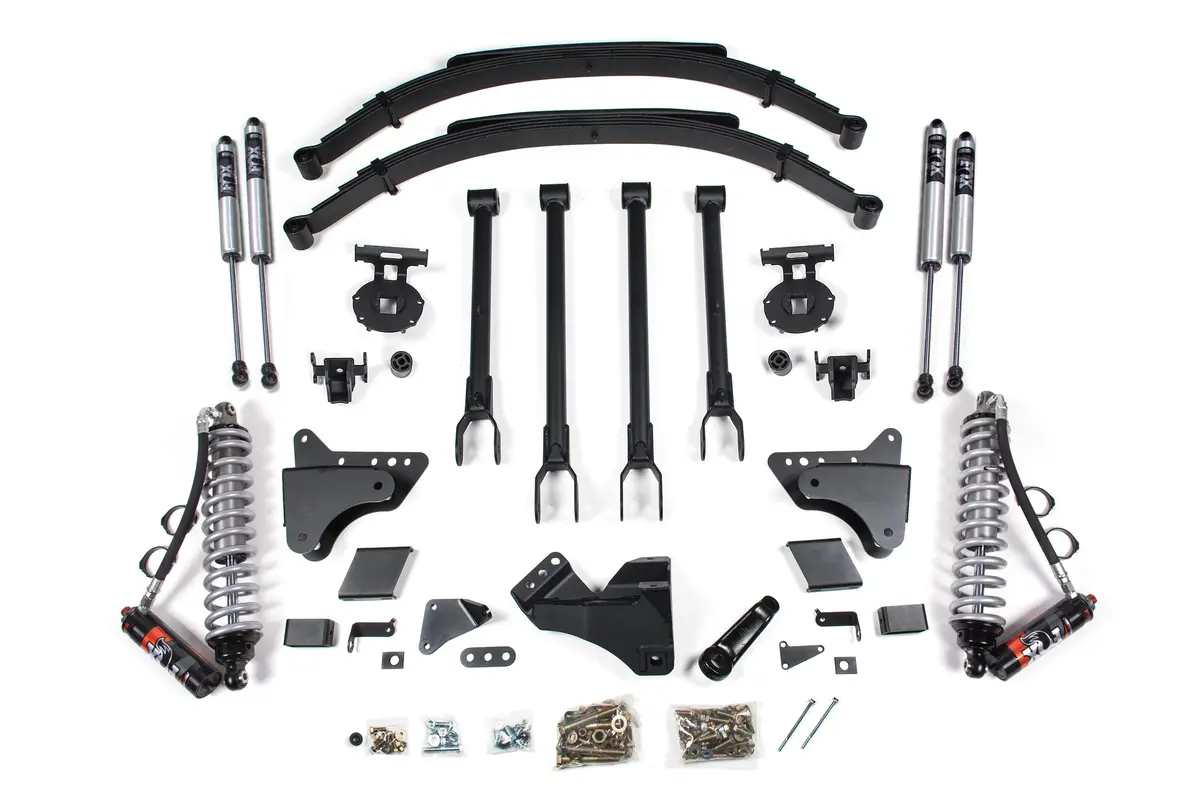 8 Inch Lift Kit | 4-Link & Fox 2.5 Performance Elite Coil-Over Conversion | Ford F250/F350 Super Duty (11-16) 4Wd 1