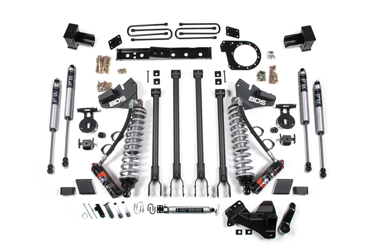 6 Inch Lift Kit W/ 4-Link | Fox 2.5 Performance Elite Coil-Over Conversion | Ford F250/F350 Super Duty (17-19) 4Wd | Diesel 1
