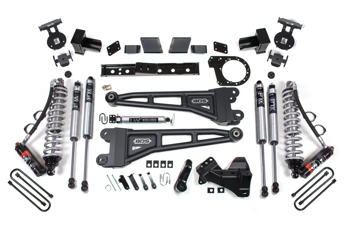 6 Inch Lift Kit W/ Radius Arm | Fox 2.5 Performance Elite Coil-Over Conversion | Ford F250/F350 Super Duty (17-19) 4Wd | Diesel 1