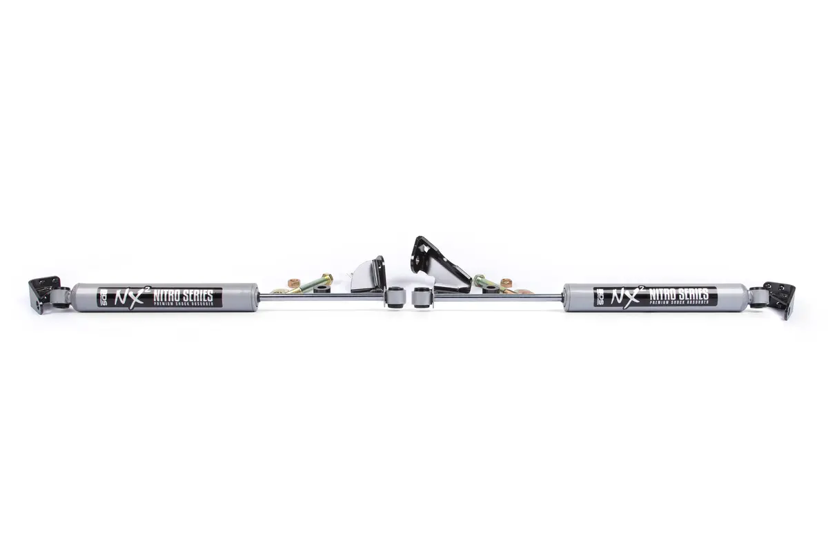 Dual Steering Stabilizer Kit W/ Nx2 Shocks | Ford F150 (04-08) 4Wd | With Bds Strut Spacers 1