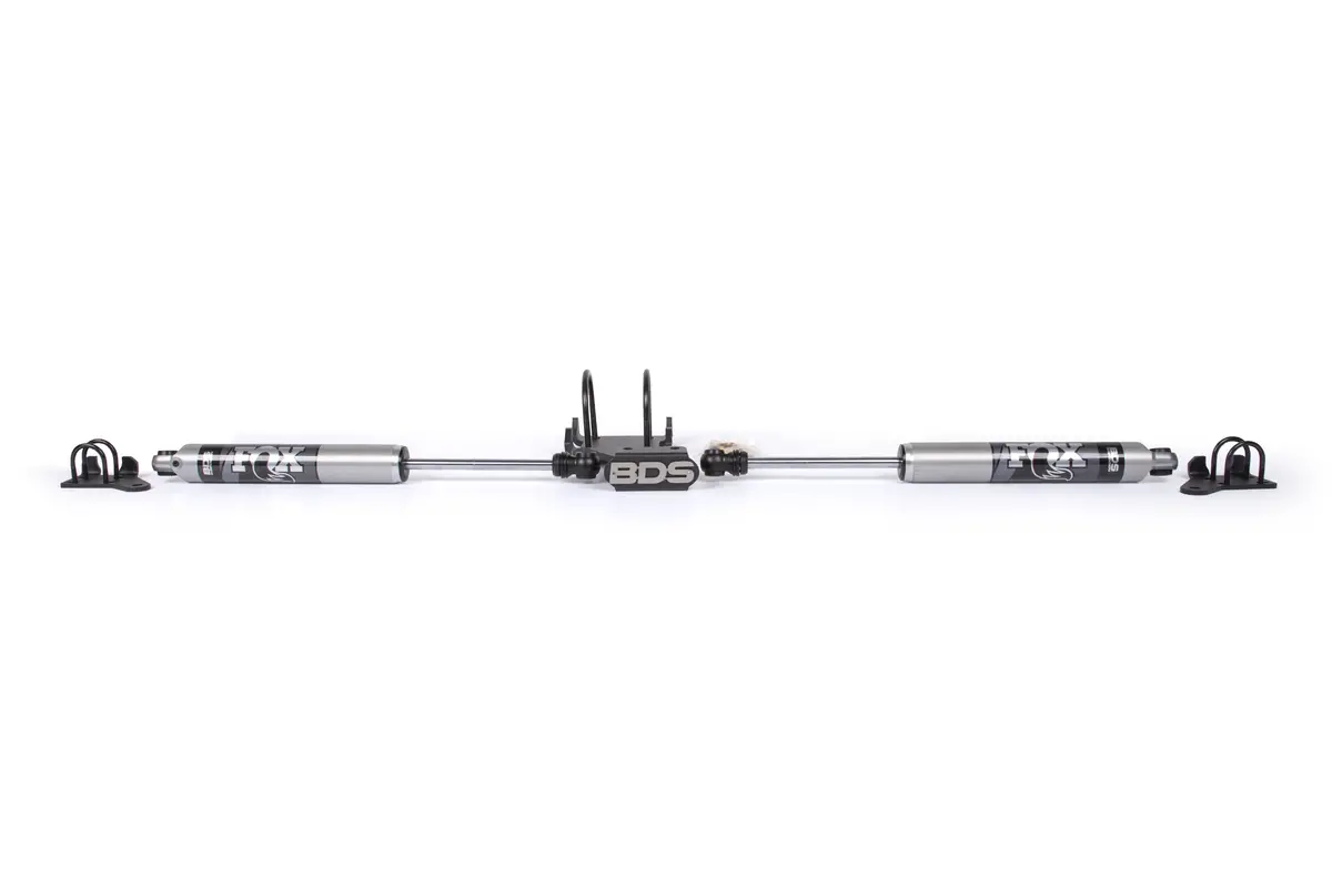 Dual Steering Stabilizer Kit W/ Fox 2.0 Performance Shocks | Fits 2.5-9 Inch Lift | Ford F250/F350 Super Duty (05-24) 4Wd 1