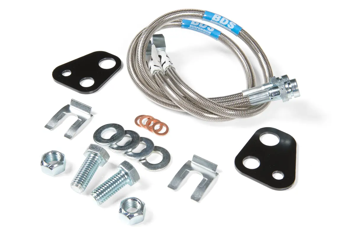 Front Brake Line Set | Stainless Steel | Fits 6 Inch Lift | Dodge Ram 1500 (06-17) 4Wd 1