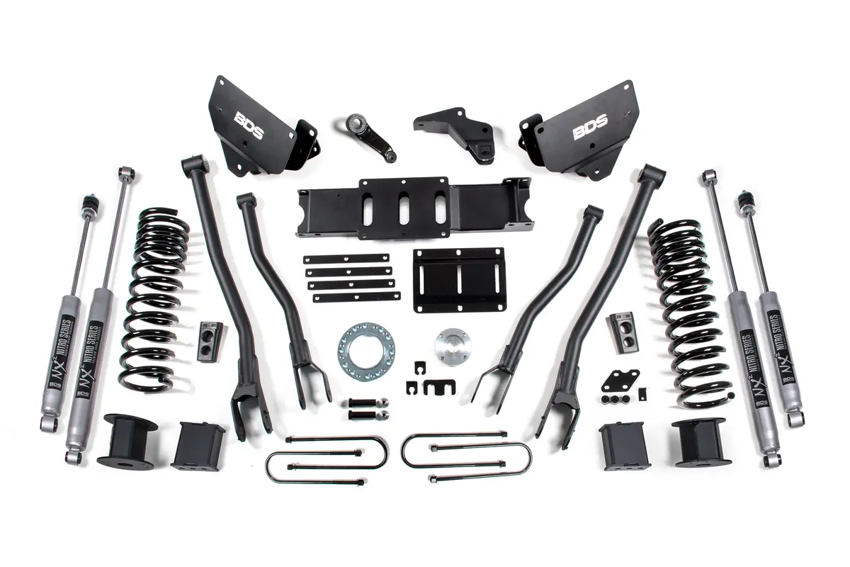 6-Inch 4-Link Lift Kit for Ram 3500 Diesel (2013–2018, 4WD) with Rear Air Ride Suspension