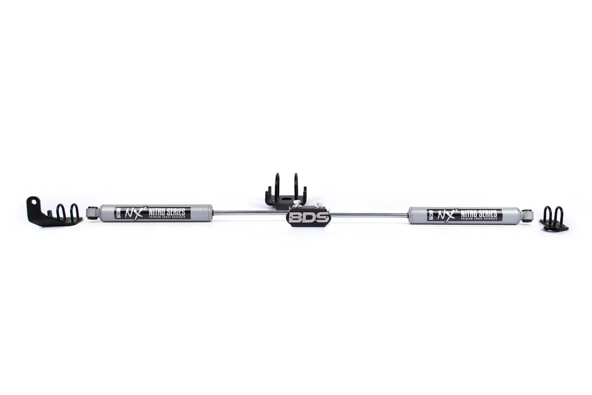 Dual Steering Stabilizer Kit W/ Nx2 Shocks | Dodge Ram 1500 (94-01) And 2500/3500 Y-Style (94-08) 4Wd 1