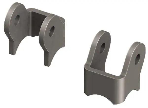 Axle-Tube Shock Bracket Pair 1