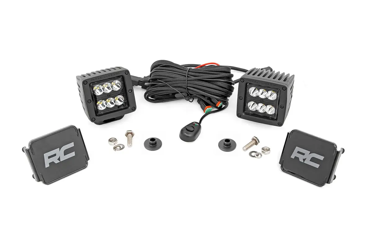 Led Light Kit - Ditch Mount - 2 Inch Black Pair - Spot Pattern - Ford Bronco (21-24) 1
