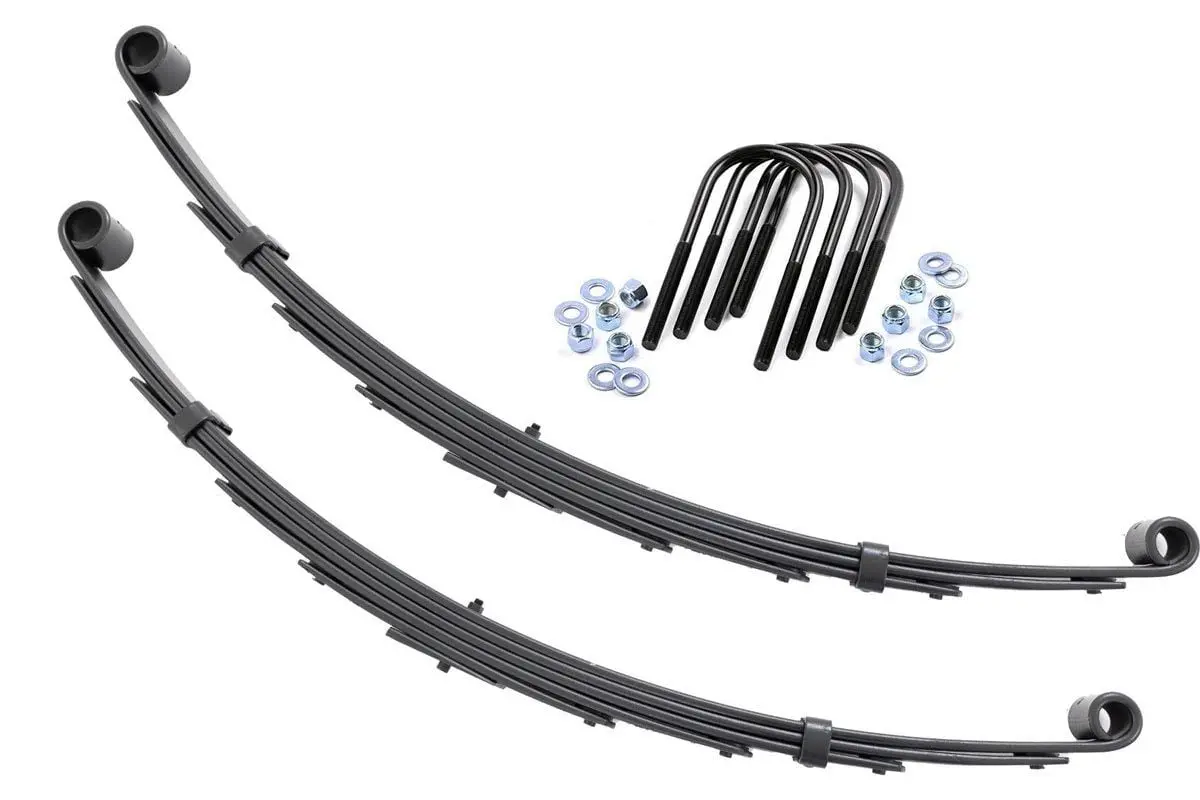 Front Leaf Springs - 6 Inch Lift - Pair - Chevy/Gmc C10/K10 C15/K15 Truck/Jimmy (73-91) 1