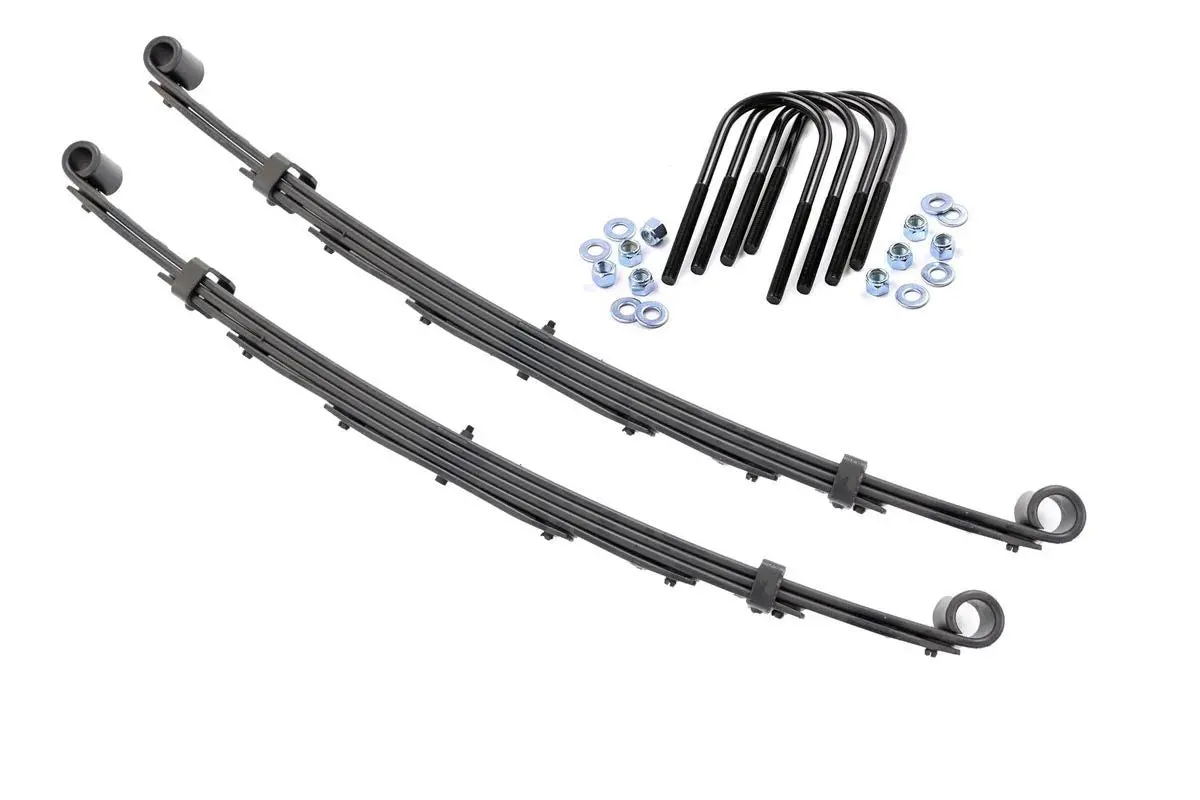 Front Leaf Springs - 4 Inch Lift - Pair - Chevy/Gmc C10/K10 Truck/C25/K25 Truck/Jimmy (69-72) 1