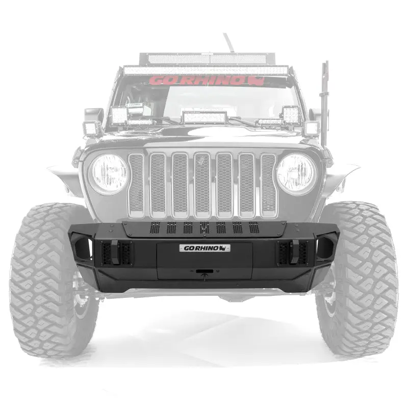 Go Rhino 07-20 Jeep Wrangler Jl/Jlu/Jk/Jku/Gladiator Jt Trailline Front Stubby Bumper 1