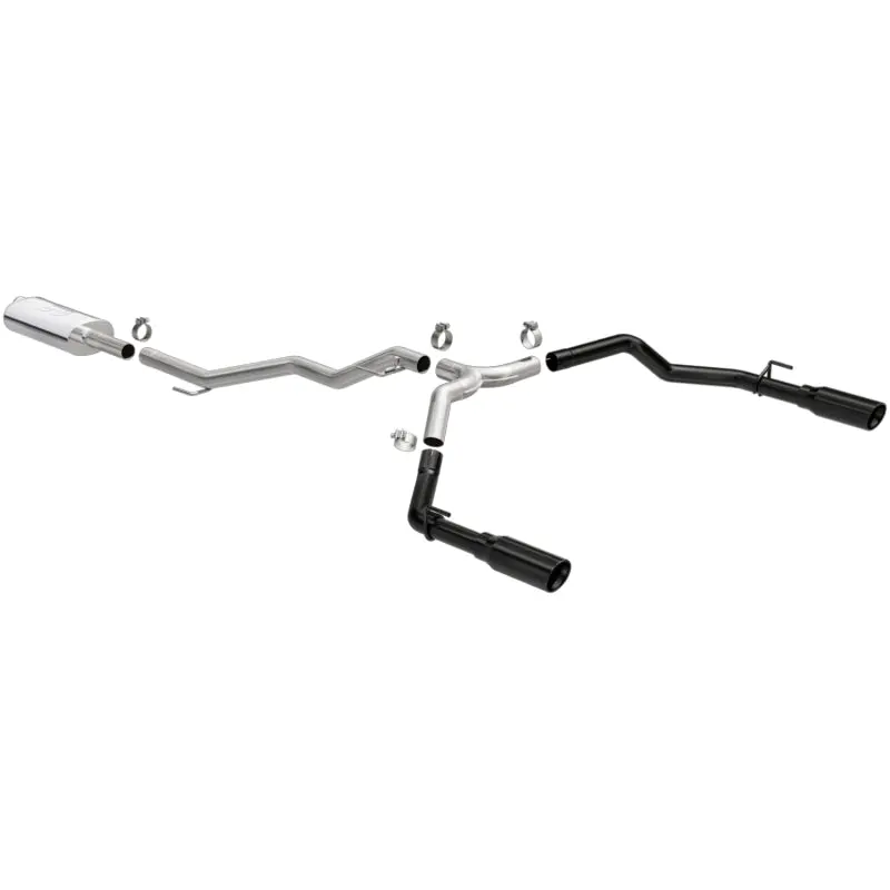 Magnaflow 2020 Jeep Gladiator 3In Street Series Dual Split Exit Ss Cat-Back Exhaust W/Black Tips 1