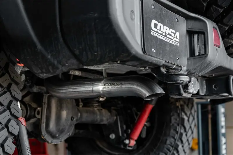 Corsa 18-21 Jeep Wrangler Jlu 3.6L Sport 2.75In Cat-Back Exhaust W/ Turn Down Tip 2