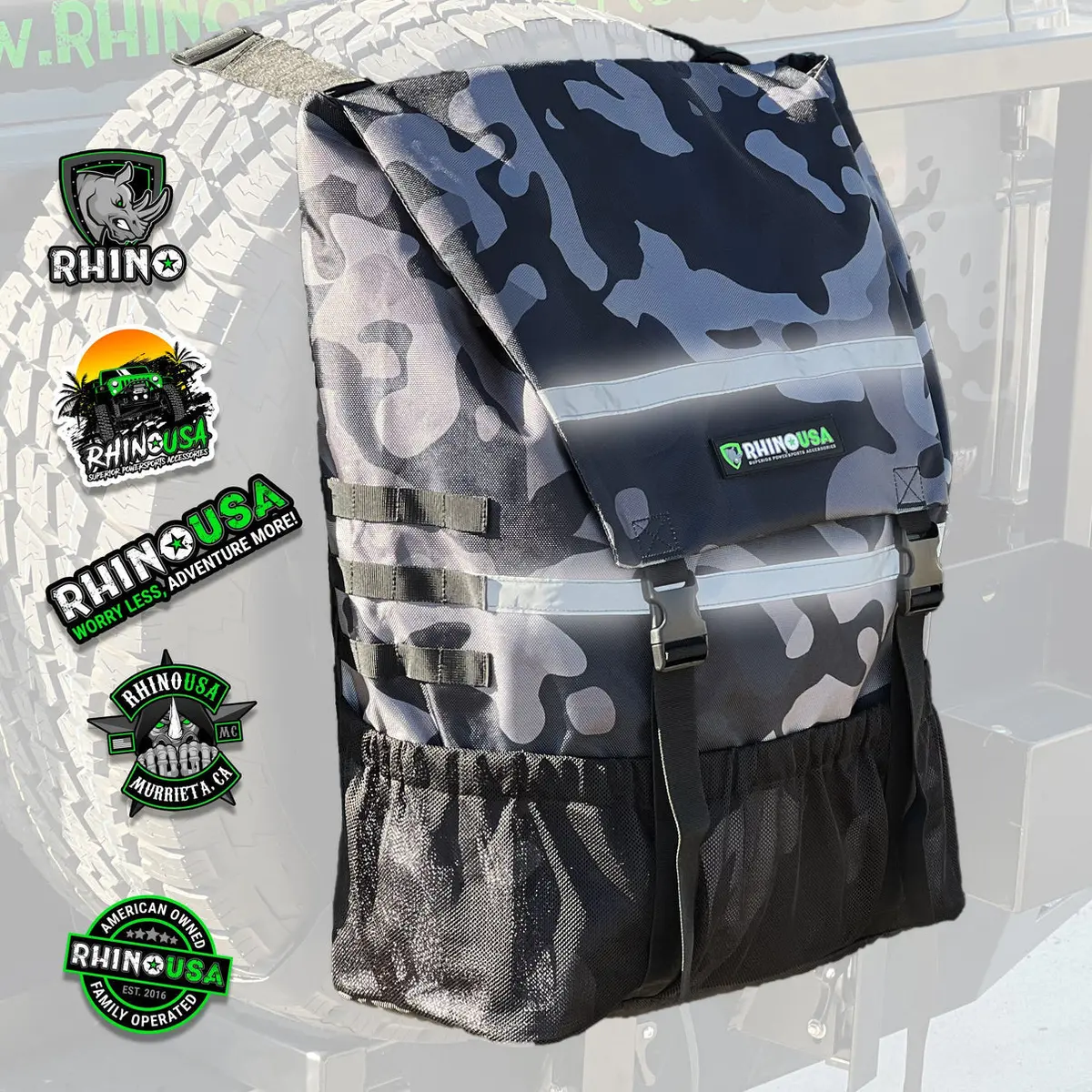 Rhino Usa Spare Tire Trash Bag - Camo 1